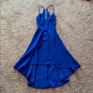 blue formal dress